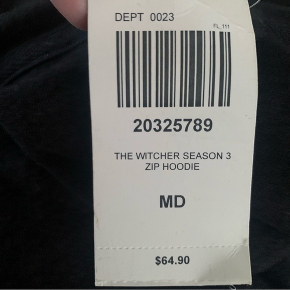 The Witcher Geralt Sword Hoodie, Black Men’s Size M by Hot Topic - Picture 4 of 6